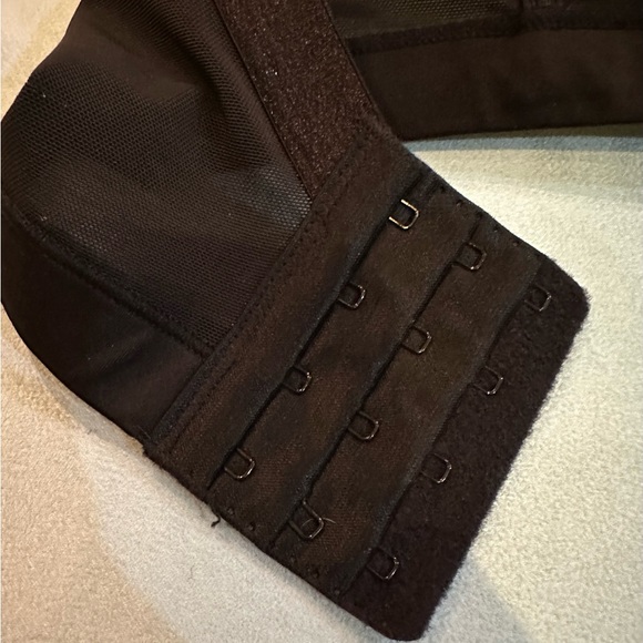 Black coin bra with hand-sewn silver colored coins. - Picture 2 of 4